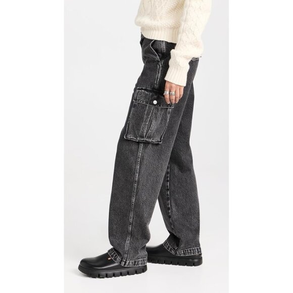 Madewell Women's Low-Slung Straight Cargo Jeans - Picture 4 of 15